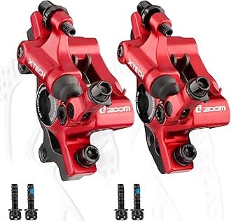 Hycline Zoom Hydraulic Disc Brake Calipers: HB-100 MTB Bike Disc Brakes Front & Rear Caliper Set for Mountain, Road Bicycle and E-Bike