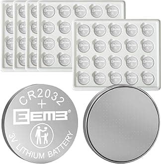 – EEMB CR2032 Battery 100PACK CR2032 3V Lithium Battery Button Coin Cell Batteries 2032 Battery DL2032 ECR2032 LM2032 for Remotes Watches Calculators Medical Devices Computer Motherboards Key Fobs