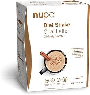 Diet Shake Chai Latte – Premium diet shakes for weight management I Clinically proved meal replacement shake for weight control I 12 Servings I Very Low-Calorie Diet, GMO Free