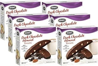 Nonni's Biscotti, Dark Chocolate Almond, 6 Boxes, 48 Biscotti Total