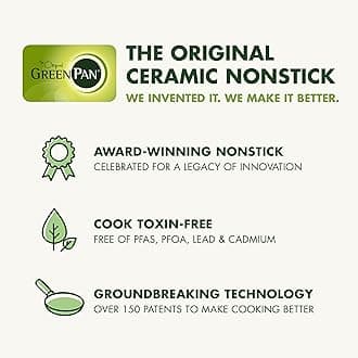 GreenPan Elite 8-in-1 Programmable 6QT Electric Slow Cooker, Dishwasher Safe Lid & Removable Crock, PFAS-Free Healthy Ceramic Nonstick Multi-Cooker, Sear, Sauté, Brown, Steam Basket, Roast, Gold