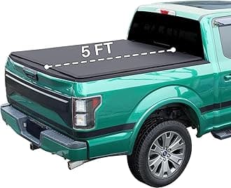 Perfit Liner 5.0 FT (61") Bed Soft Tri-Fold Tonneau Cover Fits 2019-2026 Ford Ranger Truck Cargo SoftTopper, 3-Folding, not fit Cargo Management Rails