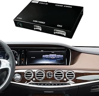 Road Top Wireless CarPlay & Android Auto Retrofit Kit for Mercedes-Benz S-Class W222 2014-2020, NTG5.0 System, CarPlay Interface Decoder, OEM Integration, MirrorLink, Backup Camera Support