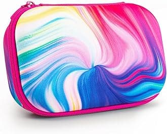 Colorful Pencil Case for Girls, Cute Pencil Box for School, Large Capacity Stationery Organizer Box