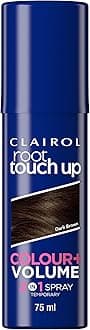 root touch up color + volume 2 in 1 spray dark medium brown, 75ml