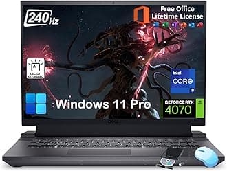Dell G16 7630 Gaming Laptop - NVIDIA GeForce RTX 4070, 16" 16:10 QHD+ 240Hz Display, Office Lifetime, Intel 24 Core i9-13900HX, Windows 11 Pro, Backlit KB, External DVD Drive, 32GB DDR5 RAM, 1TB SSD