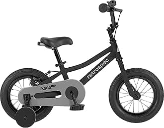 Retrospec Koda Plus Kids Bike for Boys & Girls Ages 2-3 Years - 12" Children's Bicycle, Adjustable Seat & Handlebars, Removable Training Wheels, Front Hand Brakes, Rear Coaster Brake & Safety Bell