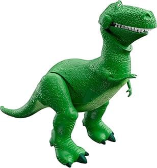 Disney Pixar Toy Story Toys, Moving & Talking Rex Dinosaur Figure, Roarin’ Laughs, 10.8 Inches Tall with 40 Phrases and Mouth & Arm Motion, Kids Gift (Amazon Exclusive)