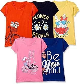 T2F Girls T2F GLS-TSRT T-Shirt (pack of 5)