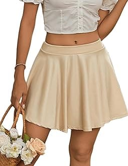 Avidlove Pleated Mini Skirt Plaid Skirts High Waist A Line Skater Skirt for Lingerie Schoolgirl