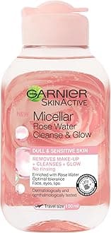 Micellar Rose Cleansing Water, Gentle face Cleanser & Makeup Remover, Hypoallergenic. Suitable For Dull And Sensitive Skin, Glow Boosting Formula, Dermatologically Tested, 100ml