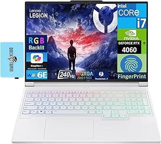 Lenovo Legion 7i Gaming Laptop 16.0" 240Hz IPS WQXGA Display (Intel i7-14700HX, GeForce RTX 4060 8GB, 32GB DDR5, 2x4TB SSD (8TB), RGB KB, Fingerprint, 2 TB 4, Win 11 Home) w/DKZ USB Port Expander