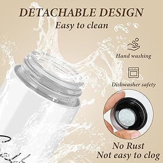 holoith Salt and Pepper Shakers Set,Kitchen Decor and Accessories for Countertop Kitchen Gadgets Cooking Table Housewarming Christmas Gift Refillable Design (Black + White)