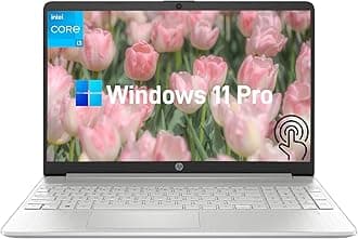 HP 15.6 タッチスクリーンノートパソコン - Windows 11 Pro、HD 250 nits LEDディスプレイ、6コアIntel i3-1215Uプロセッサー、8GB RAM、512GB SSD、Intel UHDグラフィックス、Wi-Fi 6、HDMI、Type USB-A&C、長いバッテリー寿命。
