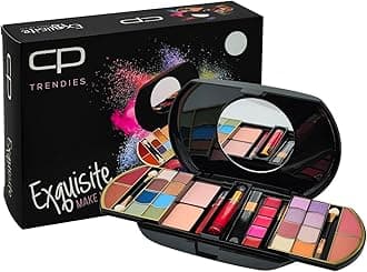 CP Trendies Exquisite Makeup Kit No. 85 for Ladies & Girls | Perfect Makeup Gift Set for Women withEyeshadows, Lip Colors, Lip Gloss, Lip Pencil, Lip Brush, Blush Brush, Mirror