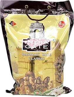 India Gate Basmati Rice, Classic, 10 Lb., White