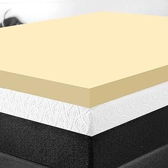 Orthopaedic Memory Foam Mattress Topper - Standard UK Sizes 1" 2" 3" 4", Various Thicknesses/Depths Available, Soft & Comfortable, Memory Foam Durable (3" Double, 190 x 137 x 7.50cm)