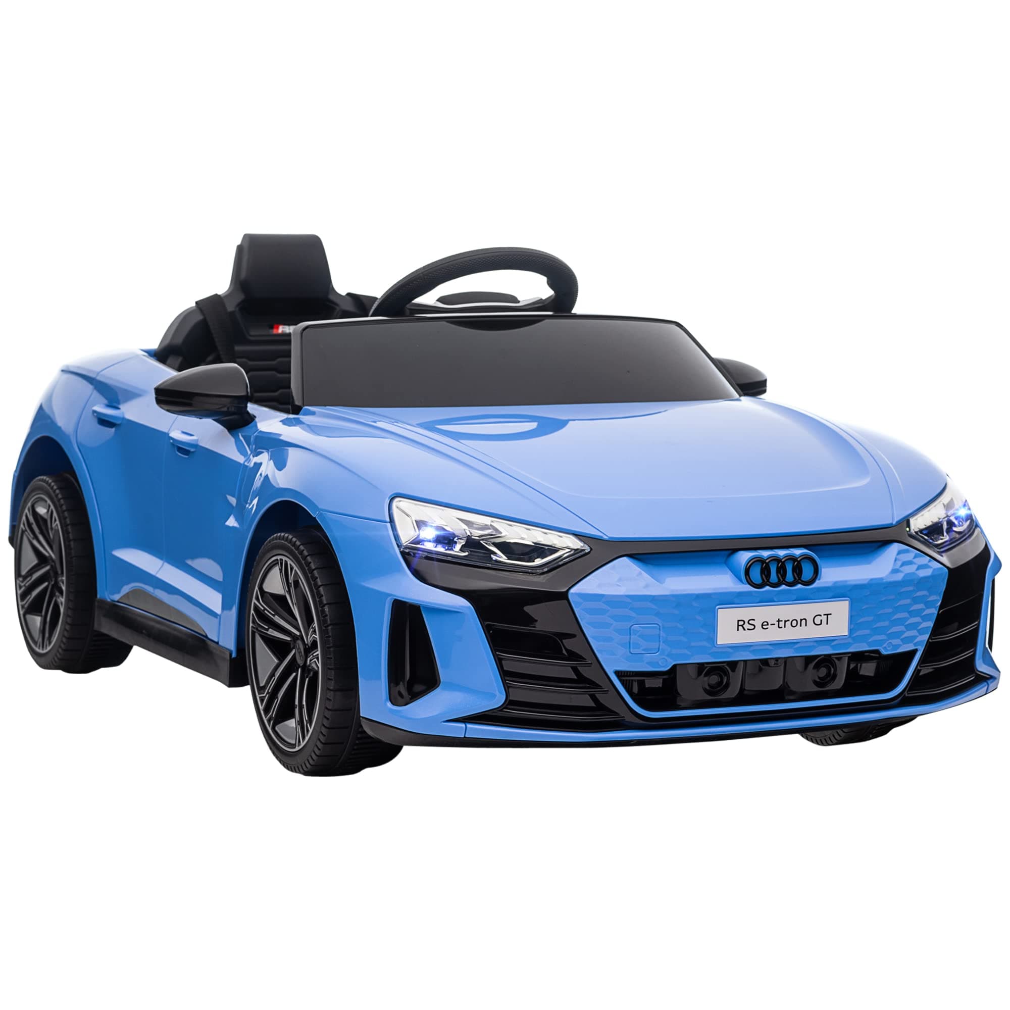 Audi RS e-tron GT Licensed Electric Cars for Kids Electric Ride-ons 12V Battery Powered Toy w/Remote Control Music, for 3-5 years, Blue