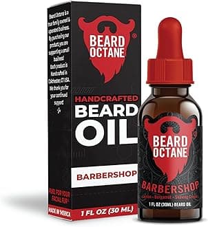 Beard Octane Beard Oil for Men – Barbershop (Barbershop Cologne) – Softens & Conditions Dry Beards With Argan & Jojoba – 1oz