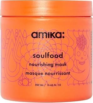 Amikasoulfood nourishing hair mask - hydrating hair care for dry, damaged strands - lightweight deep conditioner enriched with jojoba seed oil + seabuckthorn - restores softness + shine (500 ml)