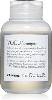 VOLU Shampoo, Volumizing Gentle Cleansing Action for Fine or Limp Hair - Making it Soft and Light with a Lasting Boost of Body and Volume, Travel Size, 2.54 Fl Oz