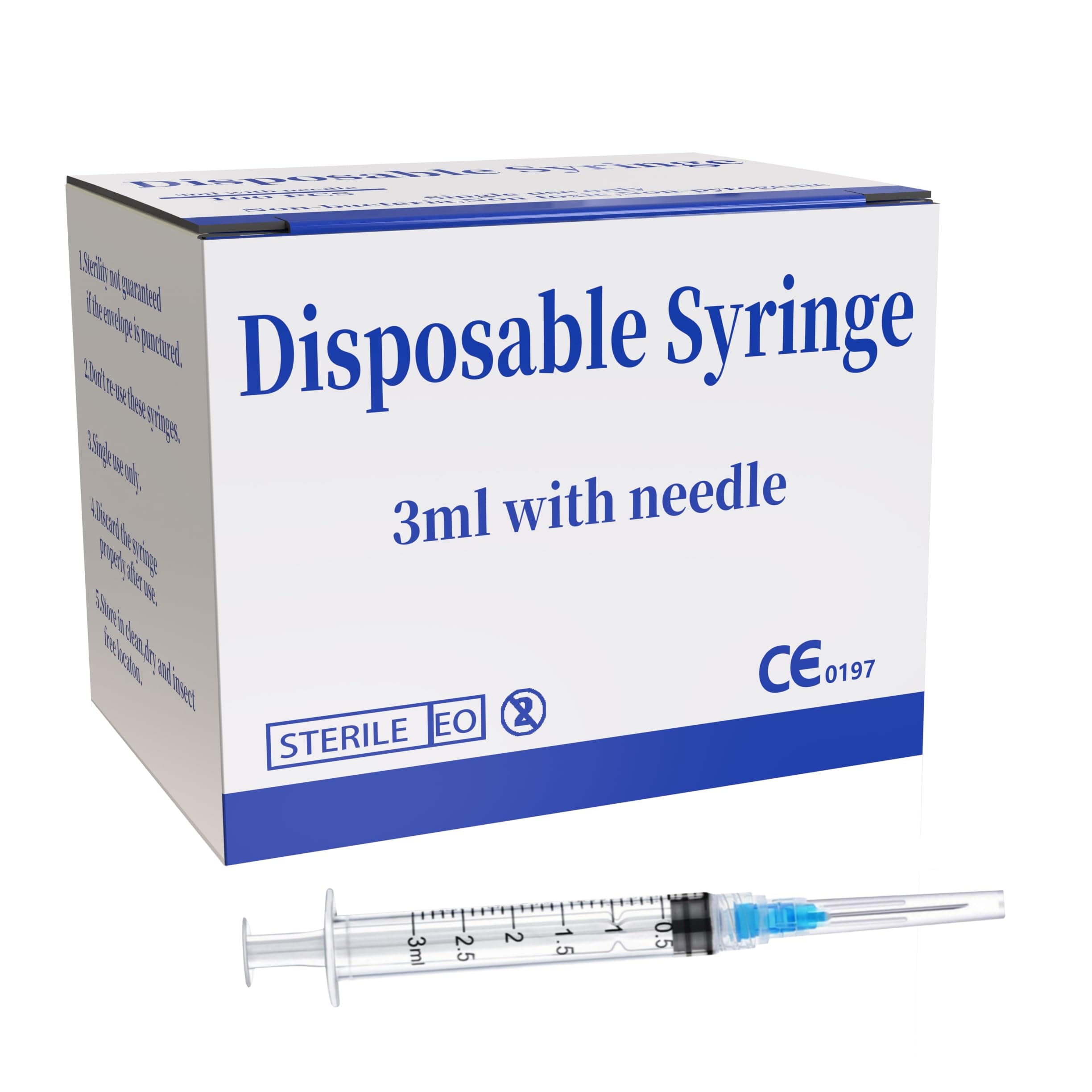 100 pack 3ml 23ga - zogsnton