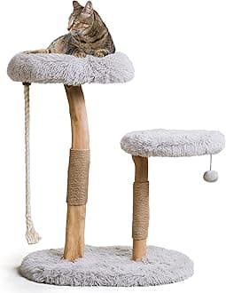 Mau Lifestyle Gray Rizzo Cat Tree, 32" H, 27 LBS, Grey/Gray