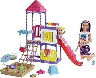 Barbie Skipper Babysitters Climb 'n Explore Playground Dolls and Playset