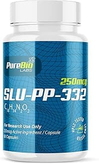 SLU-PP-332 Research Peptide, 250mcg per Capsule, 60 Capsules, Made in USA - (1 Bottle)