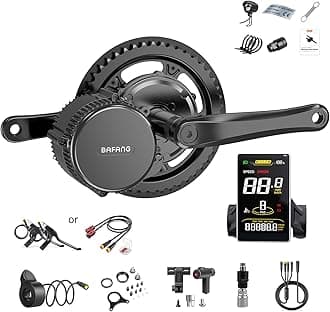 BAFANG 750W Mid Drive Kit,Mid Drive Ebike Conversion Kit Brushless Upgraded Motor with SW2-M58 Digital Display and 44T Chainring for Commuter Bike,Recumbent Trike,Mountain Bike,Cargo Bike