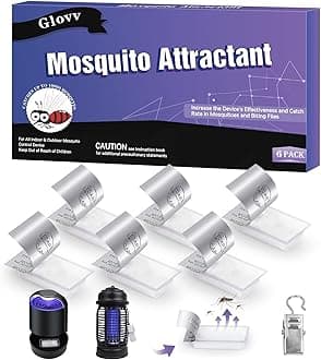 6 Pack Mosquito Attractant Bait Refill, Mosquito Bait Octenol Lure for Bug Zapper & Fly Traps, Compatible with All Flying Insect Mosquitoes Trap