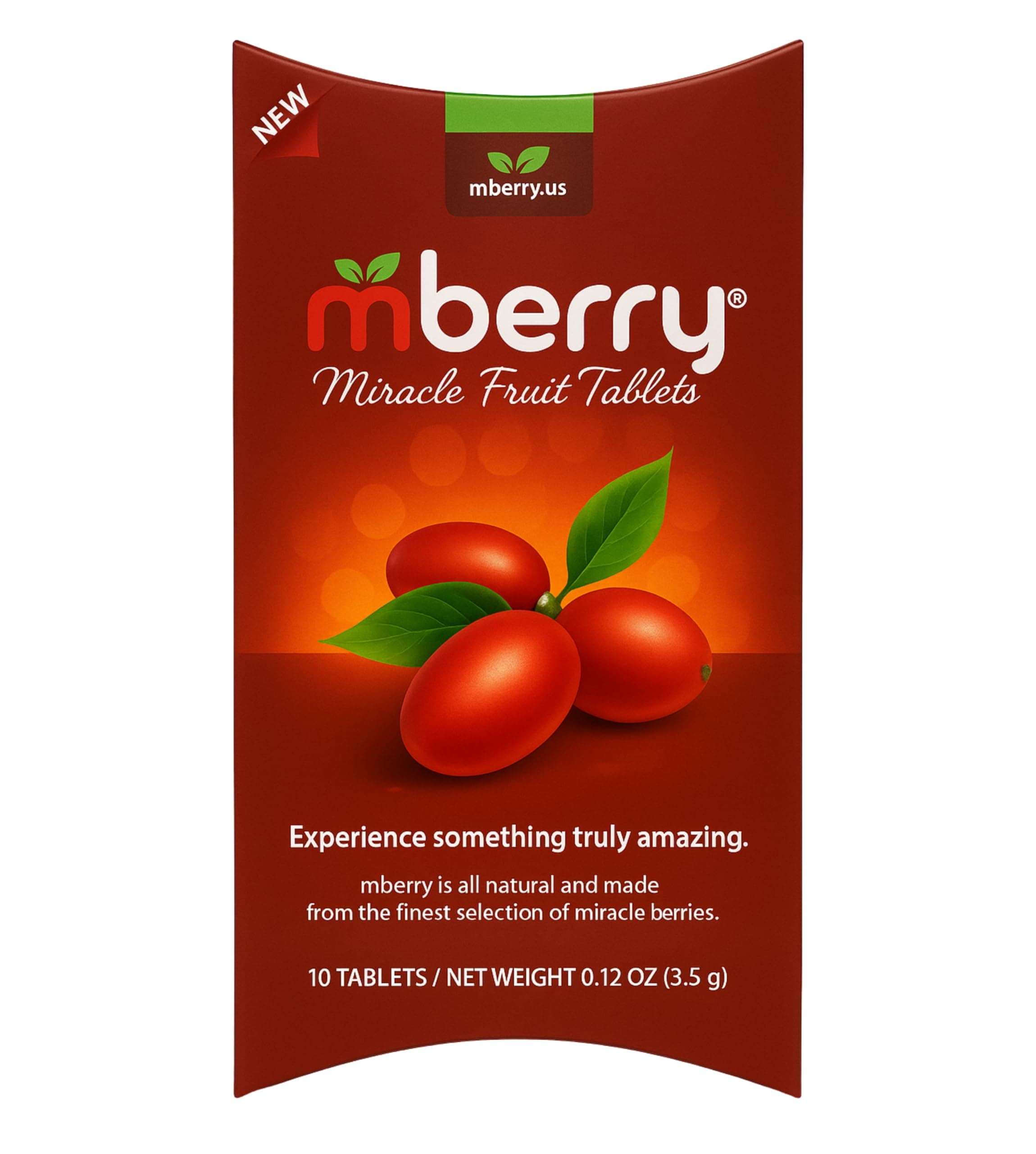 Miracle Berry Tablets, Miracle Fruit Snacks, 10 Count, .12 Ounce, Pack of 1