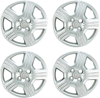 ARUN Unbrakable Plastic Wheel Cover Silver Colour for universal model (13inch) Set of 4 Piece