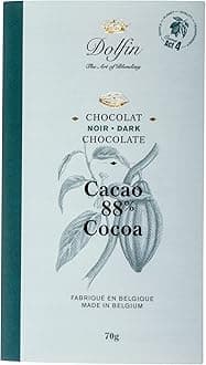 DOLPHIN CHOCOLATE Extra Dark Chocolate Bar, 2.47 OZ