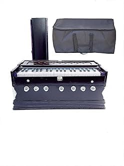 Best Harmonium 7 Stopper, Double Bellow, 39 Key, Two Reed (Bass-Male),3 1/4 Octave With Carry Bag Free K.M