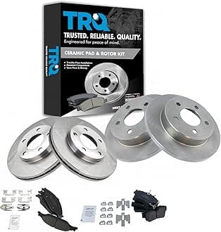 TRQ Front & Rear Ceramic Brake Pad & Rotor Set Kit for 99-04 Ford Mustang