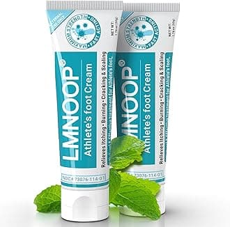 Athletes Foot Treatment Cream, Maximum Strength for Athlete's Foot (Tinea Pedis), Itching, Blister, Burning, Cracking, Scaling, Beriberi,Natural Herbs Antifungal Foot Cream (2-Pack)