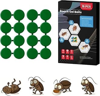 16 Pack Roach Killer Indoor Infestation Roaches Gel Bait Stations, Powerful Cockroach Killer Indoor Home for Roach Infestation, Long-Lasting & Effective Cockroach Gel Bait, Easy to Use
