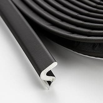 Ravinte Weather Stripping Door Seal Strip Soundproof "Q" Foam Weather Stripping for Door Frame, Exterior Door Weather Stripping for Large Gap, Easy to Install（Black, 50FT)