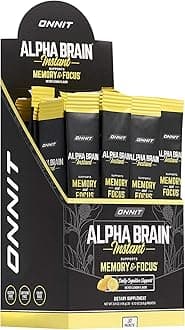 ONNIT Alpha Brain Instant - Meyer Lemon Flavor - Nootropic Brain Booster Memo...