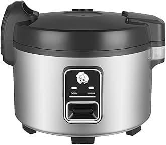 15.8QT Large Commercial rice cooker 84 cups cooked / 32 cups uncooked rice Commercial Electiric Rice Warmer for 60-70 people, with One-Touch Operation