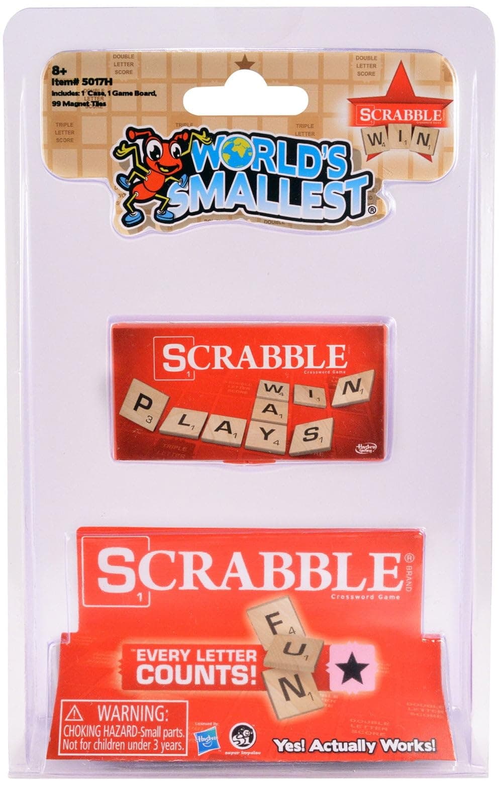 Worlds Smallest Scrabble, Red, 5017H