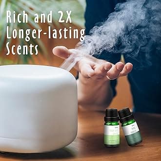 MitFlor Fragrance Oils, Nature Set of Essential Oils for Diffusers for Home, Soap & Candle Making Scents, Aromatherapy Oil Gift Set, Ocean Mist, Rain, Pine Forest and More, 6x10ml