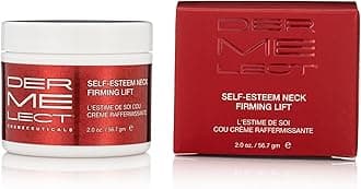 Dermelect Self-Esteem Neck Firming Lift - for Neck and Décolleté, Anti Aging Cream with AHA, BHA, Avocado Oil, Squalene Toning, Hydrating & Firming Treatment for Sagging Skin 2 oz.