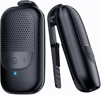 Temdan Wearable Bluetooth Speaker, Clip-On Portable Speaker with Built-in Mics for Hands-Free Music and Calls, Up to 10 Hours Battery Life,Mini Outdoor Waterproof Speaker for Working,Running-Black