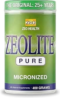 Zeo Health Zeolite Pure | Full Body Detox Cleanse | Safe, Gentle, & Effective Energy Booster That Supports Gut Mental Clarity, & Healthy Inflammation Response | Original Zeolite Powder (400 Servings)