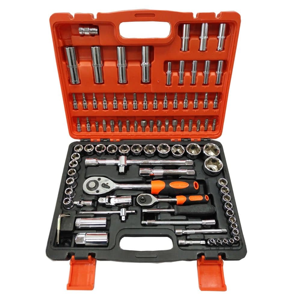 XWT 94PCS 1/4&1/2DR Socket Tool Set Professional Tool Kit