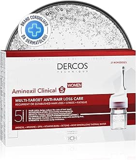 Dercos Technique Anti Hair Loss Care for Women, 21 Ampoules, 0.3 ml