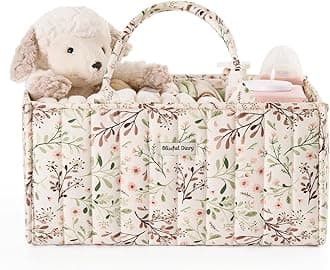 Blissful Diary Diaper Caddy Ivory Daisy