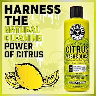 Chemical Guys Citrus Wash & Gloss and Honeydew Snow Foam Foaming Car Wash Deep Cleaning & Maintenance Wash Combo Pack (2-16 oz. Bottles)